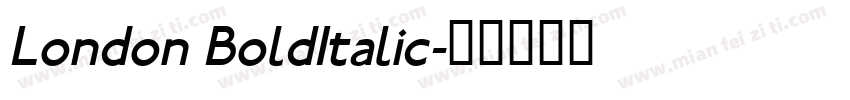 London BoldItalic字体转换